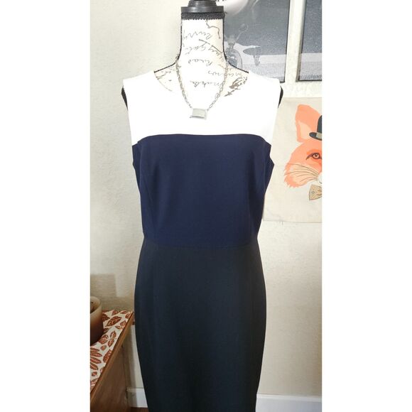 Nine West Color Block Sheath Dress  6 - Picture 1 of 7